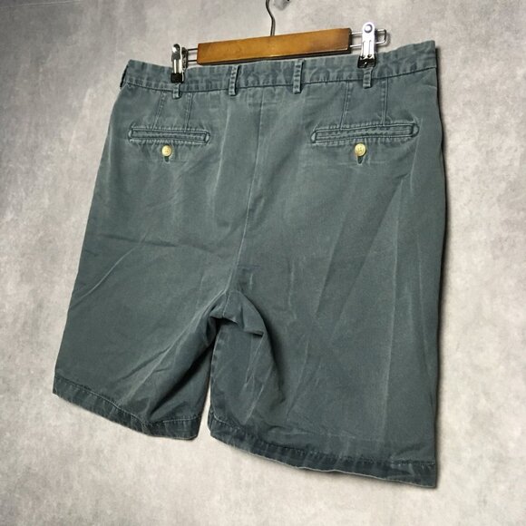Peter Millar Mens Shorts size 35 Blue Flat Front Pockets Pima Cotton Twill - Picture 2 of 12